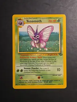 Pokemon Jungle Venomoth Non Holo Rare 29/64 LP - Image 1