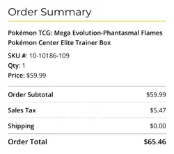 Phantasmal Flames ETB Pokemon Center Presale - Image 2