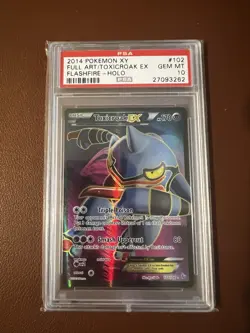 Pokemon Toxicroak EX XY Flashfire Full Art #102 PSA 10 Gem Mint - Image 1