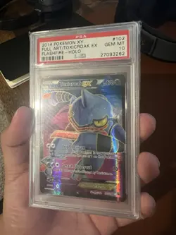 Pokemon Toxicroak EX XY Flashfire Full Art #102 PSA 10 Gem Mint - Image 3