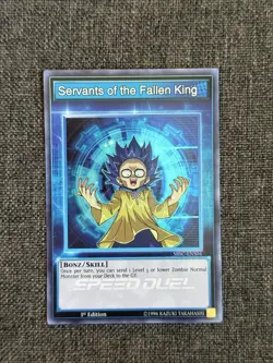 Yugioh Servants of the Fallen King SBSC-ENS04 Super Rare 1st Edition Near Mint - Image 1