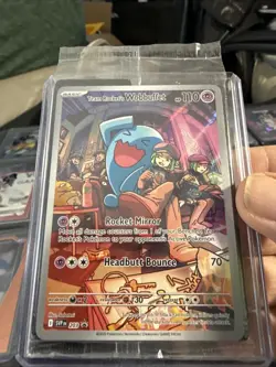 Pokemon Destined Rivals Sealed Promo Card #203 Team Rocket’s Wobbuffet C69 - Image 1
