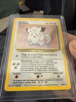 Pokemon Card - Clefairy - Base Set 5/102 Holo Rare LP B29 - Image 1