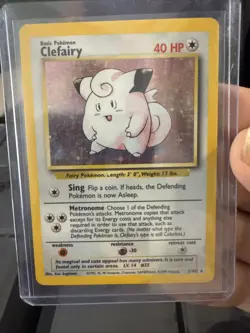 Pokemon Card - Clefairy - Base Set 5/102 Holo Rare LP B29 - Image 2