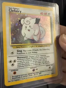 Pokemon Card - Clefairy - Base Set 5/102 Holo Rare LP B29 - Image 3