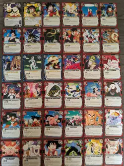 Dragon Ball Z CCG Bandai The Awakening Complete Set 90 Card EXCLUDING SUPER RARE - Image 2