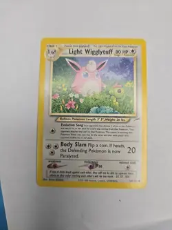 Pokemon TCG Light Wigglytuff Neo Destiny Uncommon Card 54/105 NM-MINT - Image 1