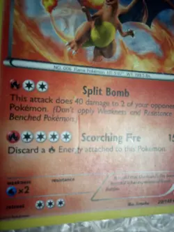 Charizard 20/149 Boundaries Crossed Holo Rare Heavy Played Pokemon Card - Image 5
