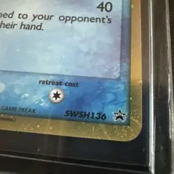 Mimikyu Delta Species BLACK STAR PROMO card COSMOS HOLO SWSH136 Pokemon NM - Image 2