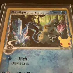 Mimikyu Delta Species BLACK STAR PROMO card COSMOS HOLO SWSH136 Pokemon NM - Image 4