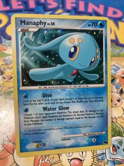 Manaphy 2/17 Holo Rare Pop Series 9 Diamond & Pearl Promo Pokemon Card - Image 2