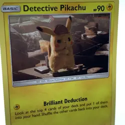 Pokemon TCG Detective Pikachu SM194 Cosmos Holo Black Star Promo Card - Image 2