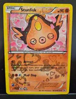 Pokemon TCG Stunfisk Legendary Treasures RC12/RC25 Uncommon Holo pokemon card - Image 1