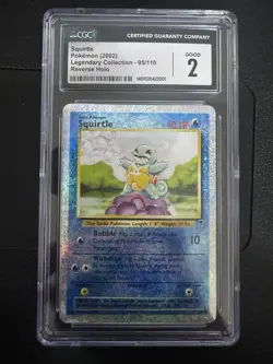 Squirtle Legendary Collection Reverse Holo Card 95/110 CGC 2 - Image 1