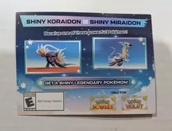 Two Pokemon Shiny Koraidon or Miraidon Scarlet/Violet GameStop Promo Code Card - Image 2