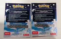 Two Pokemon Shiny Koraidon or Miraidon Scarlet/Violet GameStop Promo Code Card - Image 3