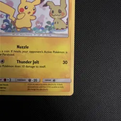 2019 Pokemon Team Up Pikachu Holo Promo #SM162 Black Star Promo Card - Image 2