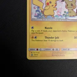 2019 Pokemon Team Up Pikachu Holo Promo #SM162 Black Star Promo Card - Image 5