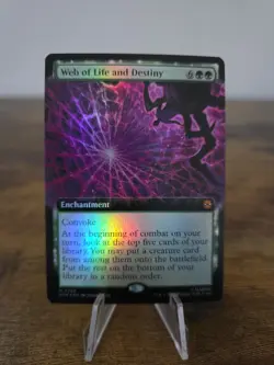 Web of Life and Destiny (Extended Art) MTG Marvel's Spider-Man Foil - Image 1
