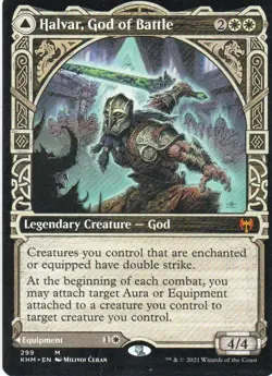 MTG: Kaldheim: Showcase Halvar, God of Battle: Lightly Played Condition - Image 1