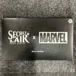 Magic: the Gathering Secret Lair x Marvels Black Panther Sealed Sleeve has Wear - Image 1