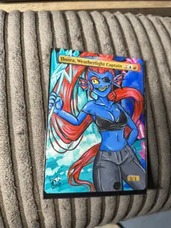 jhoira weather light X1 Altered Art Hand Painted MTG Magic Gathering sexy girl - Image 1