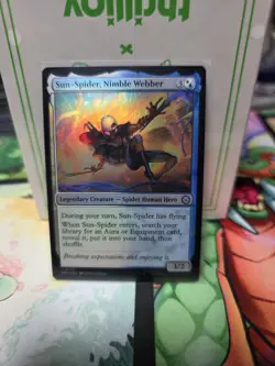 NM Foil Sun-Spider, Nimble Webber, MTG, Marvel's Spider-Man, Magic, 154 - Image 1
