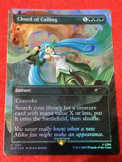 MTG Chord of Calling Foil 1595 SLD Hatsune Miku Secret Lair - Image 1