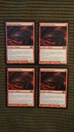 Magic: the Gathering / MtG Slumbering Dragon x4 M15 - Image 1