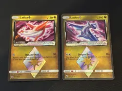 Pokemon Latias 107/168 and Latios 108/168 Prism Star Holo Celestial Storm - Image 1
