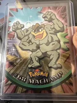 #68 Machamp Pokemon - TV Animation Edition Foil - Topps Black Logo B57 - Image 1