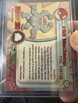 #68 Machamp Pokemon - TV Animation Edition Foil - Topps Black Logo B57 - Image 2