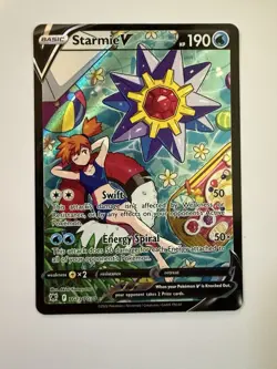 Pokemon TCG Starmie v Astral Radiance Holo Ultra Rare Full Art TG13/TG30 - Image 1