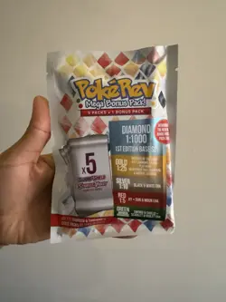 PokeRev Mystery Pack Diamond 6.0 Sealed 6 Pokemon Booster Packs 5+1 Bonus Pack - Image 1