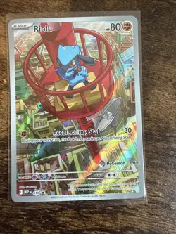 Pokemon TCG Riolu Black Star Promo 010 Mega Evolutions Pokemon Center Exclusive - Image 3
