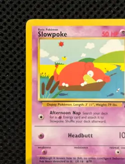 Pokemon TCG Slowpoke Team Rocket TR 67/82 Regular Unlimited Common WOTC Vintage! - Image 2