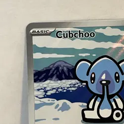 Pokemon TCG Cubchoo Illustration Rare Black Bolt 109/086 - Image 2