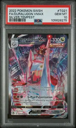 DURALUDON VMAX Silver Tempest Trainer Gallery Holo #TG21 PSA 10 Pokemon - Image 1