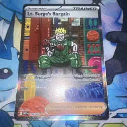 Lt. Surge's Bargain - 185/132 Pokemon Mega Evolution (MEG) SIR Near Mint - Image 2