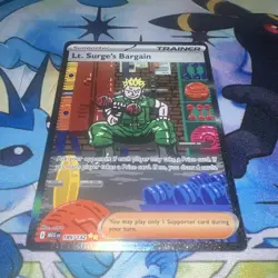 Lt. Surge's Bargain - 185/132 Pokemon Mega Evolution (MEG) SIR Near Mint - Image 3