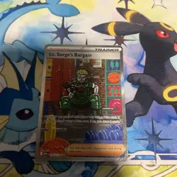 Lt. Surge's Bargain - 185/132 Pokemon Mega Evolution (MEG) SIR Near Mint - Image 5