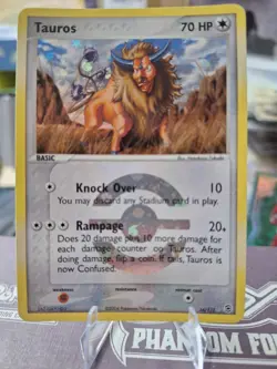 Tauros 16/112 FireRed & LeafGreen Reverse Holo Rare Pokemon 2004 MP - Image 1