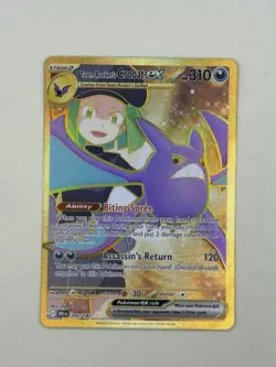 Pokemon Team Rocket’s Crobat ex 242/182 Ultra Rare Gold NM Destined Rivals EN NM - Image 1