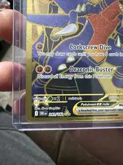 Pokemon TCG Cynthia's Garchomp EX Gold 241/182 Ultra Rare Full Art - Image 4