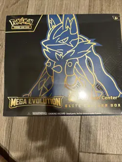 Pokemon TCG Mega Evolution Pokemon Center Elite Trainer Box (Lucario), IN HAND - Image 1