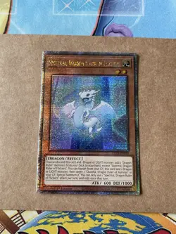 Yugioh Spectral Dragon Ruler Of Flickers ALIN-EN018 Quarter Century Rare NM 1st - Image 2