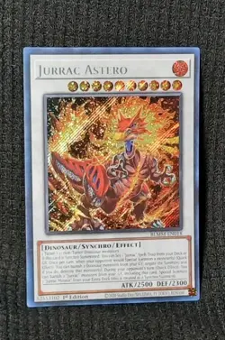 Jurrac Astero *SECRET RARE* BLMM - EN018 1st Edition NM - Image 1