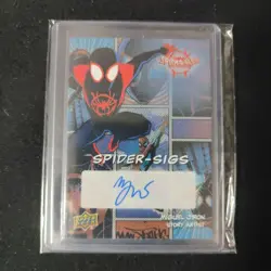 Spiderverse Morales Voice Actor Signed Card - Image 1