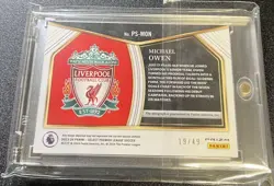 PANINI Michael Owen Signed Card 19 49 - Image 2