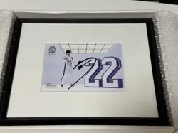 Driver's card with autograph by Tsunoda Yuki [framed] - Image 1